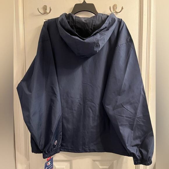 NWT CHAMPION Stadium Gear Navy Blue Performance Jacket Sz L - Picture 2 of 6